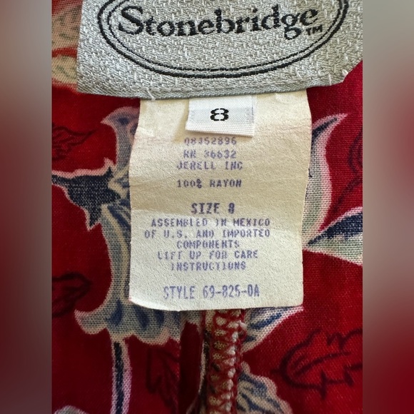 Vintage Stonebridge Women Floral Summer Bohemian Wrap Skirt Sz 8 MISSING BUTTON - Picture 15 of 15